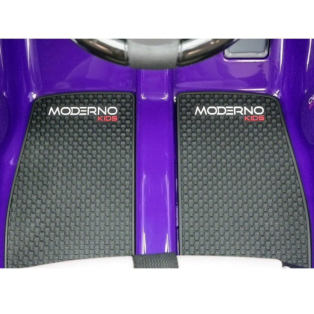 Moderno Kids Kiddie Roadster 12V Kids Electric Ride-On Car with R/C Parental Remote | Purple