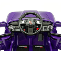 Moderno Kids Kiddie Roadster 12V Kids Electric Ride-On Car with R/C Parental Remote | Purple