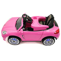 Moderno Kids Kiddie Roadster 12V Kids Electric Ride-On Car with R/C Parental Remote | Pink