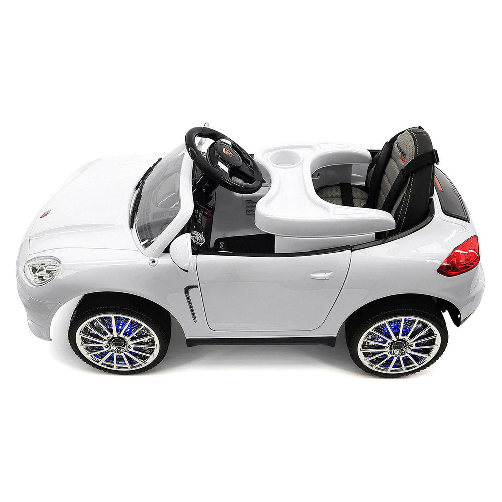 Moderno Kids Kiddie Roadster 12V Kids Electric Ride-On Car with R/C Parental Remote | White