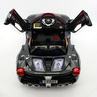 Moderno Kids Spider GT Kids 12V Ride-On Car with R/C Parental Remote | Carbon Black