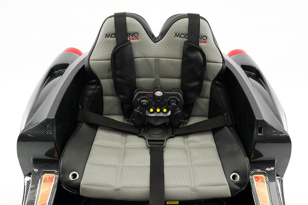 Moderno Kids Spider GT Kids 12V Ride-On Car with R/C Parental Remote | Carbon Black