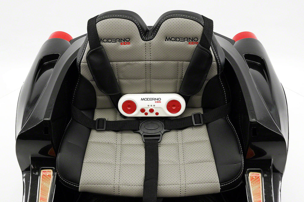 Moderno Kids Spider GT Kids 12V Ride-On Car with R/C Parental Remote | Black