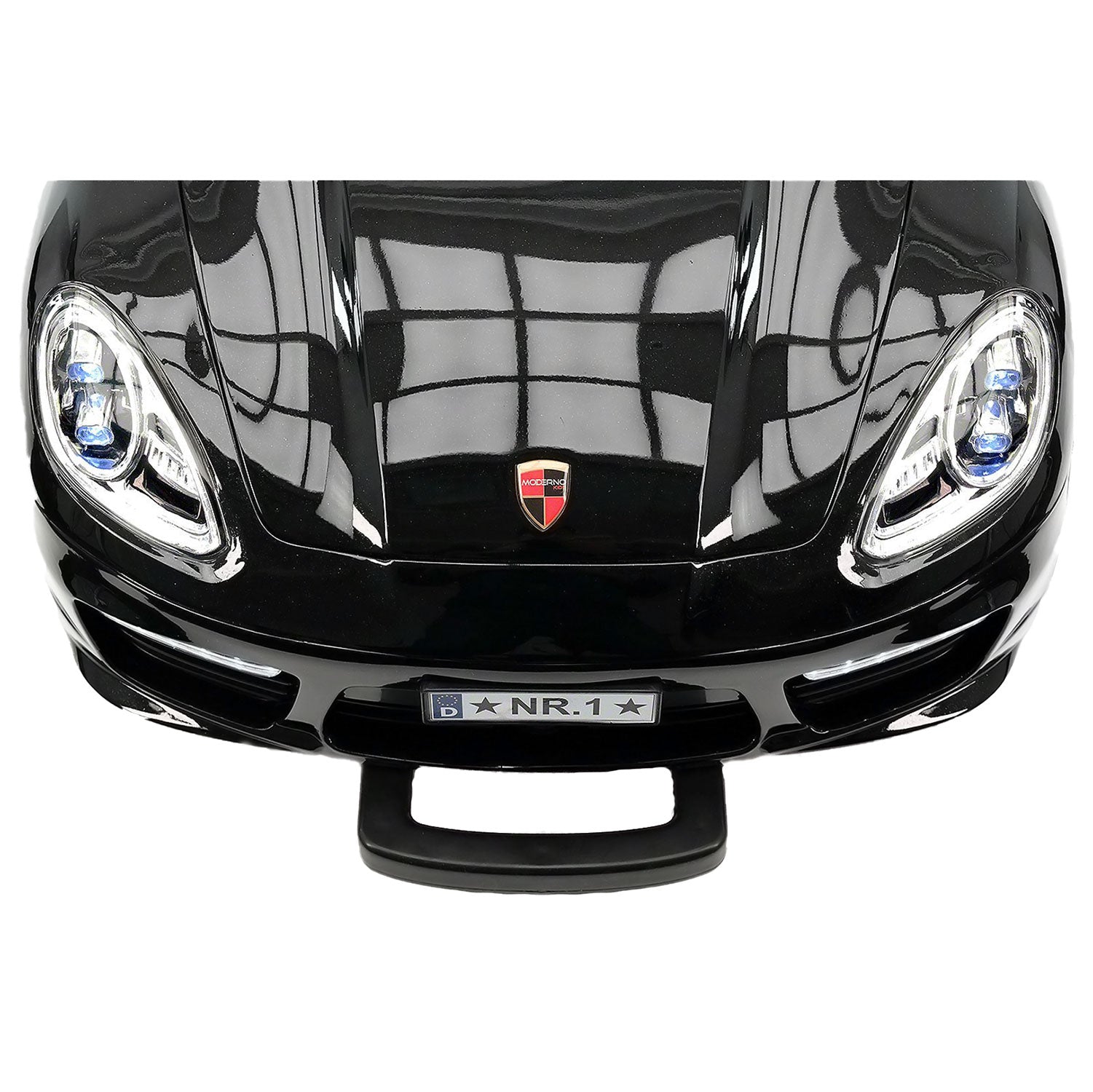 Moderno Kids Kiddie Roadster 12V Kids Electric Ride-On Car with R/C Parental Remote | Black Metallic