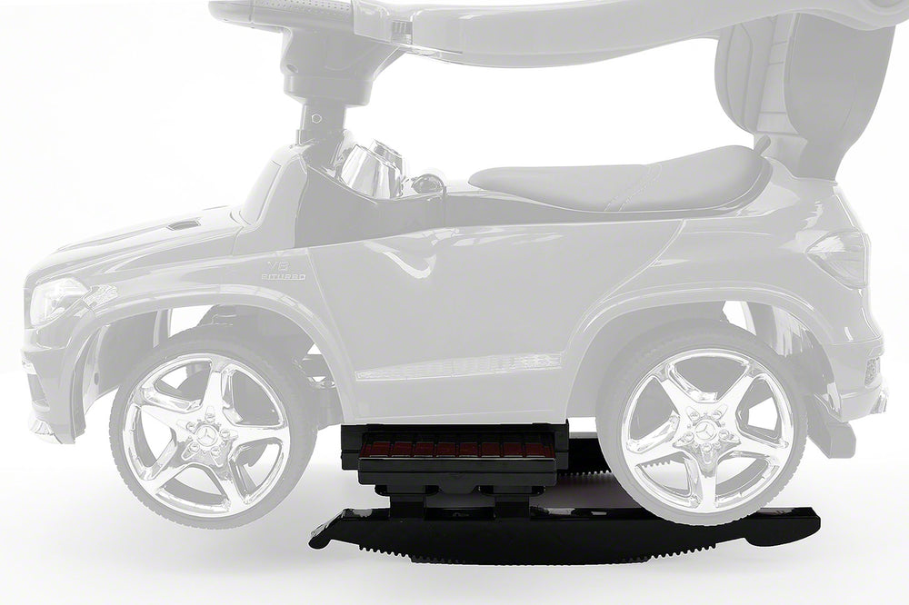 Moderno Kids Mercedes GL63 Kids Convertible Ride On Push and Foot to Floor Car | White