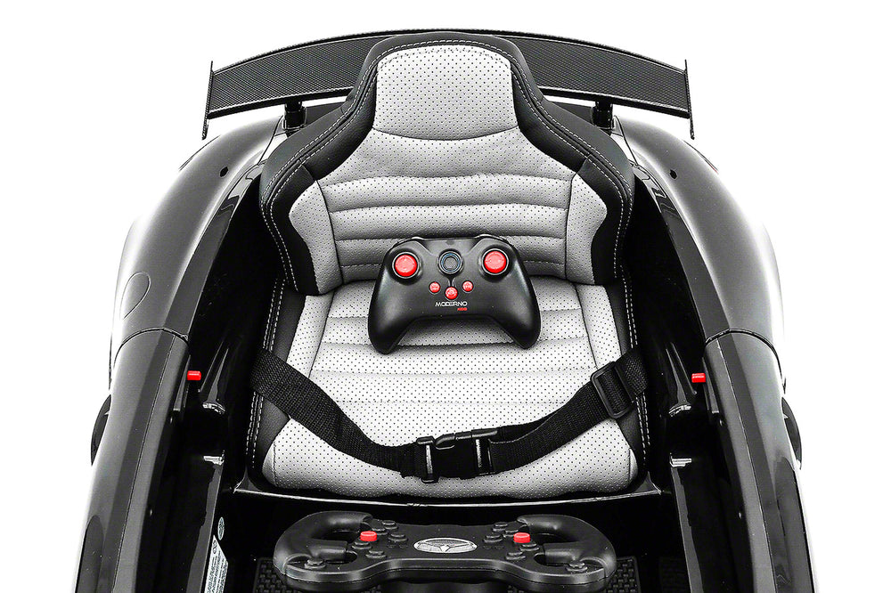 Moderno Kids Mercedes GT AMG 12V Kids Ride-On Car with Parental Remote | Black