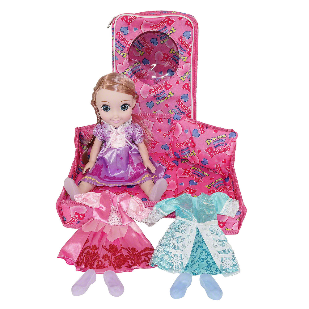 Moderno Kids Magic Princess Talking Interactive Play Doll with Carrying Case and Accessories  | Rose Gold Hair