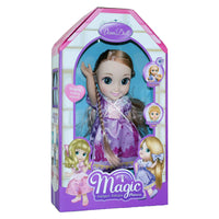 Moderno Kids Magic Princess Talking Interactive Play Doll with Carrying Case and Accessories  | Rose Gold Hair