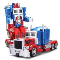 Remote control transformers robot toy car discount truck