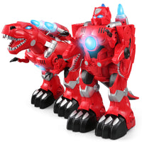 Moderno Kids Battery Operated Transforming Robot-Dragon with RC Remote Control | Red