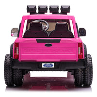 Moderno Kids Ford F450 Custom Edition 24V Kids Ride-On Car Truck with R/C Parental Remote | Pink