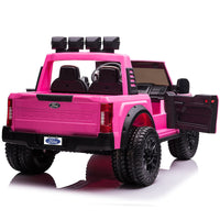 Moderno Kids Ford F450 Custom Edition 24V Kids Ride-On Car Truck with R/C Parental Remote | Pink