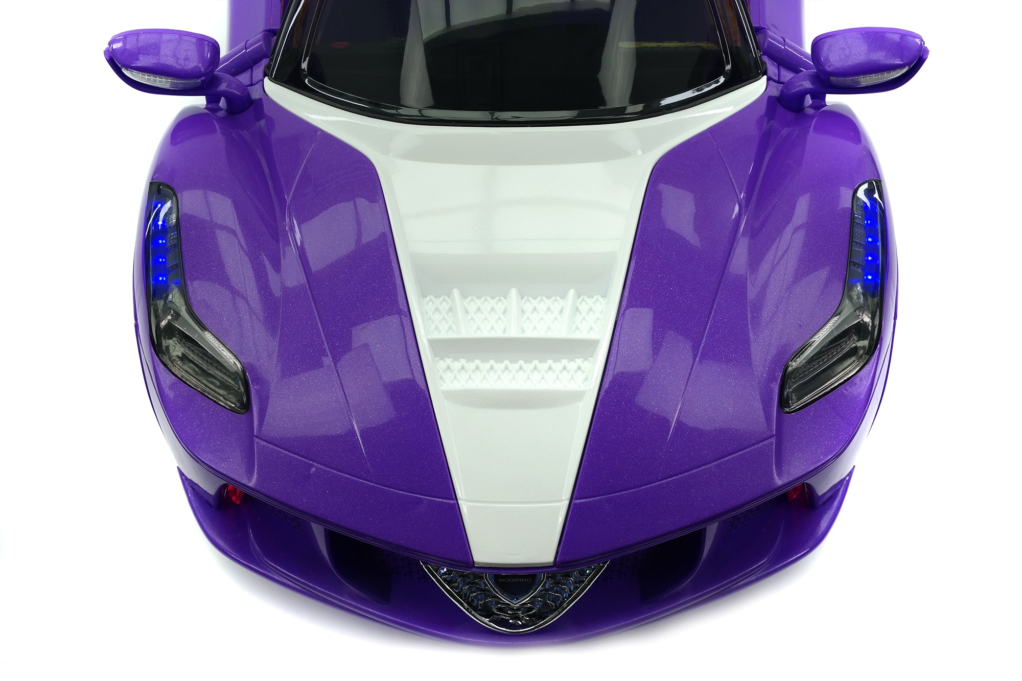 Moderno Kids Spider GT Kids 12V Ride-On Car with R/C Parental Remote | Purple