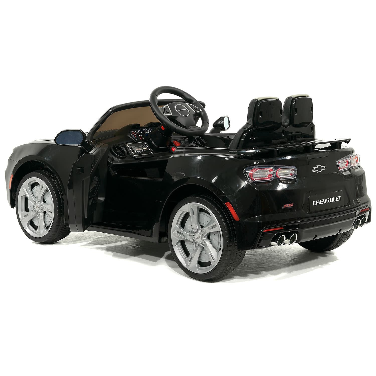 Moderno Kids Chevrolet Camaro SS 12V Kids Ride-On Car with Parental Remote Control | Black