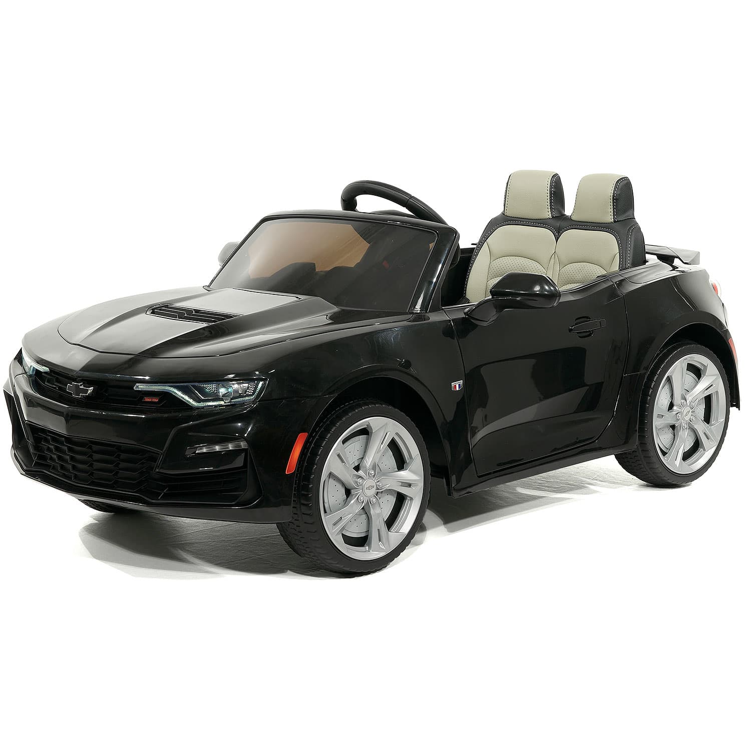 Moderno Kids Chevrolet Camaro SS 12V Kids Ride-On Car with Parental Remote Control | Black
