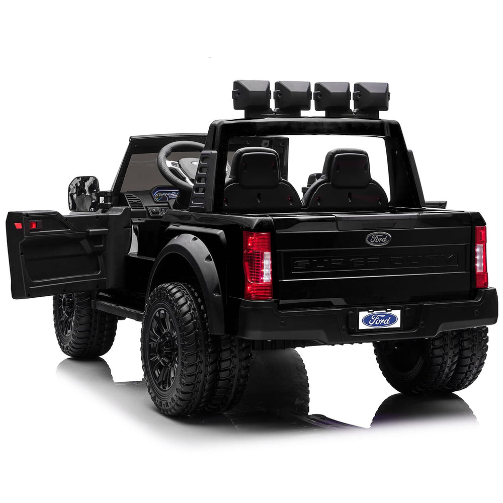 Moderno Kids Ford F450 Custom Edition 24V Kids Ride-On Car Truck with R/C Parental Remote | Black