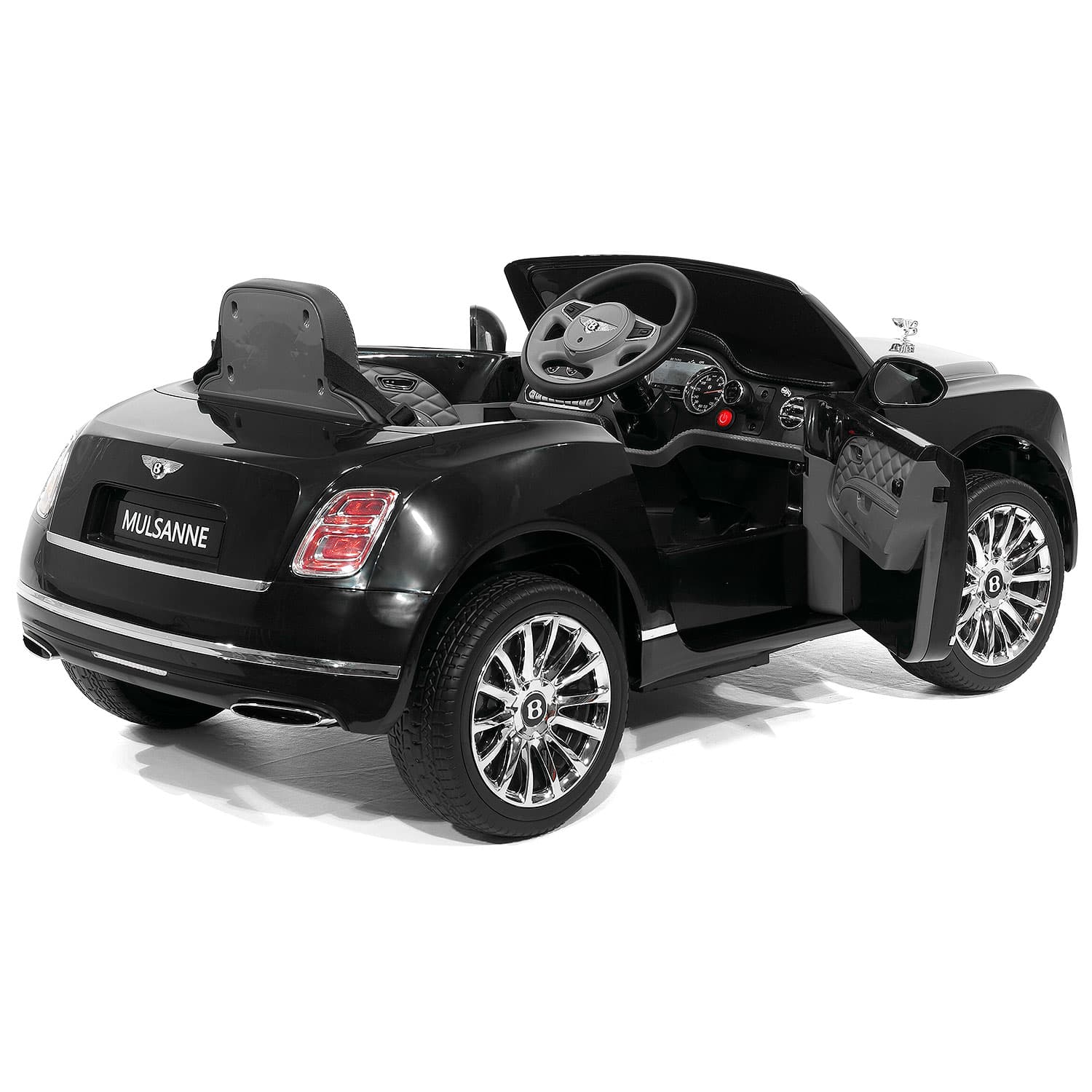 Moderno Kids Bentley Mulsanne 12V Kids Ride on Car with Parental Remote Control | Black