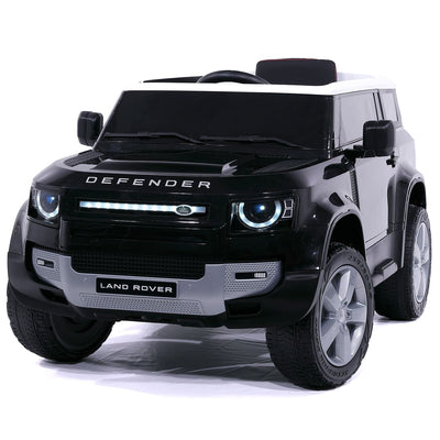 Land Rover Defender 12V Kids Ride-On Car with R/C Parental Remote | Black