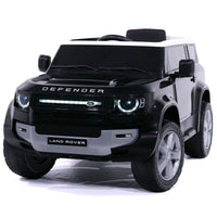 Moderno Kids Land Rover Defender 12V Kids Ride-On Car with R/C Parental Remote | Black