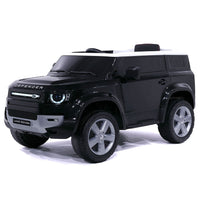 Moderno Kids Land Rover Defender 12V Kids Ride-On Car with R/C Parental Remote | Black