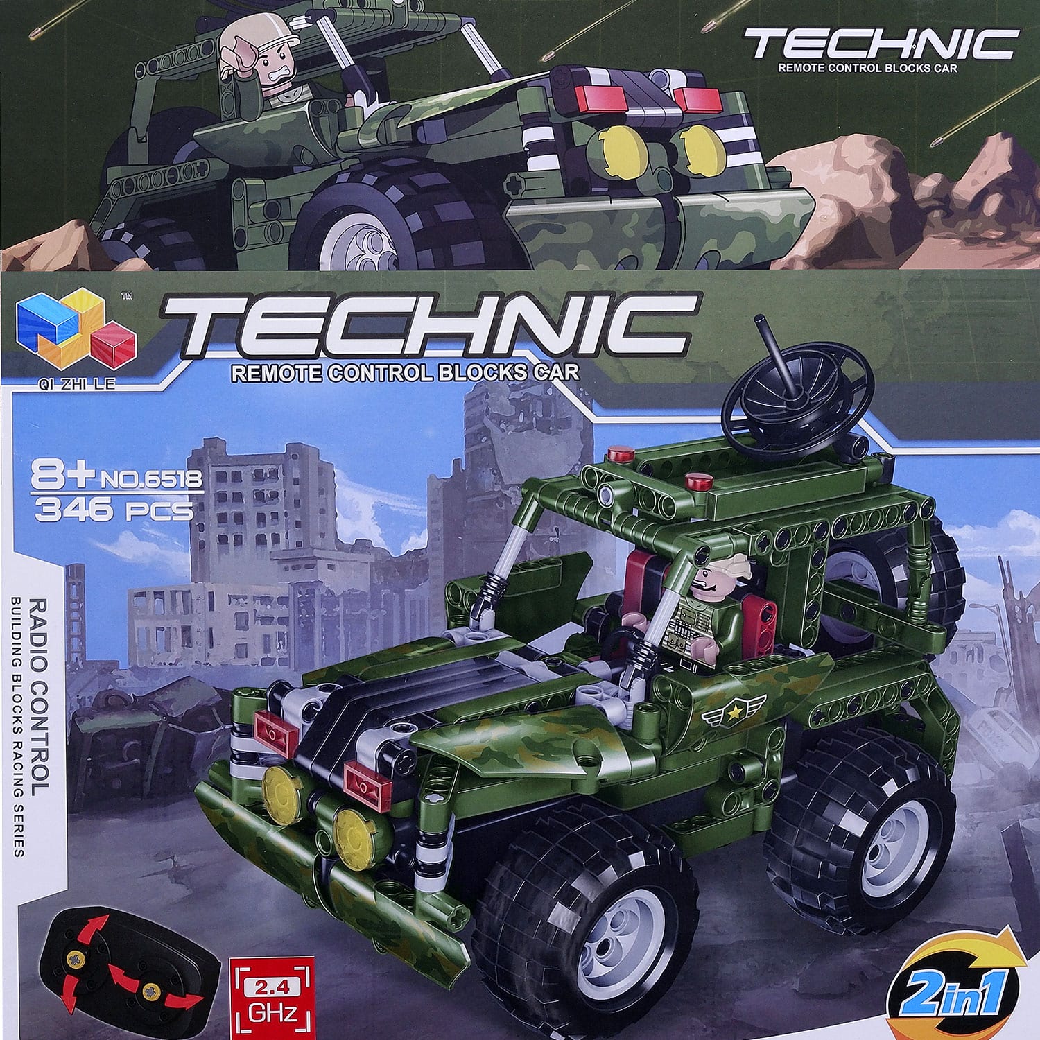 Moderno Kids 346 PCS. Building Blocks Car with RC Remote Control