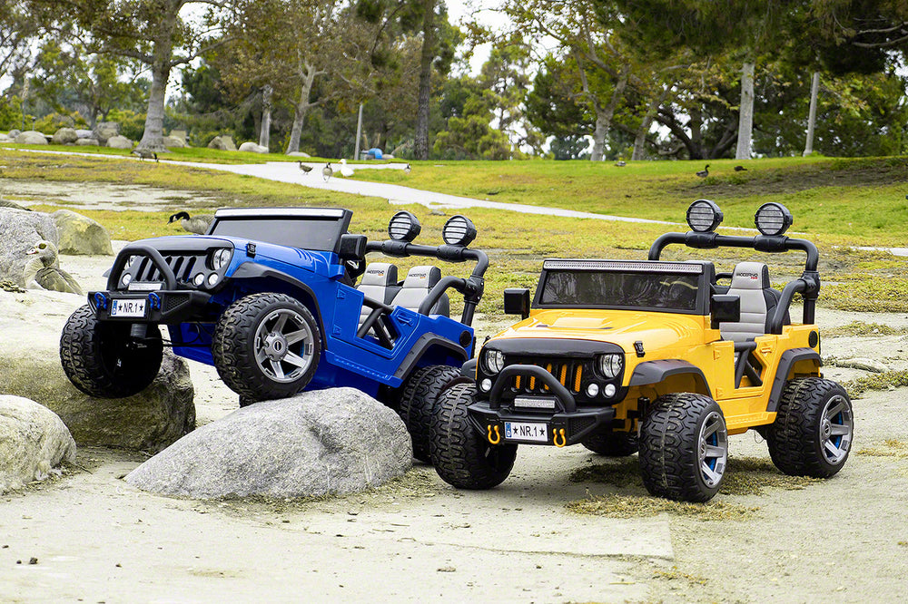 Moderno Kids Trail Explorer 12V Kids Ride-On Car Truck with R/C Parental Remote | Yellow
