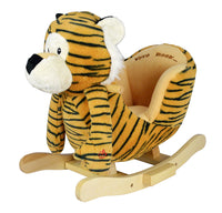 Moderno Kids Plush Animal Ride On Rocking Toy | Tiger