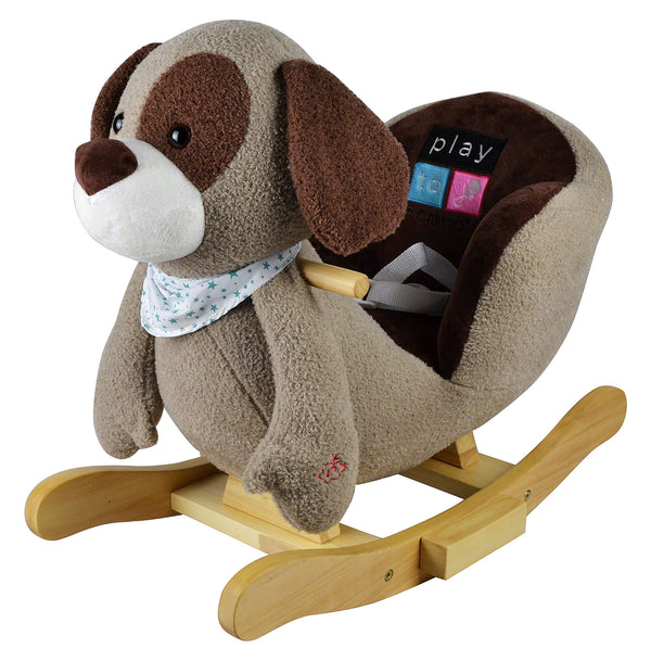 Moderno Kids Plush Animal Ride On Rocking Toy | Puppy