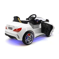 Moderno Kids Mercedes CLA45 12V Kids Ride-On Car with R/C Parental Remote | White