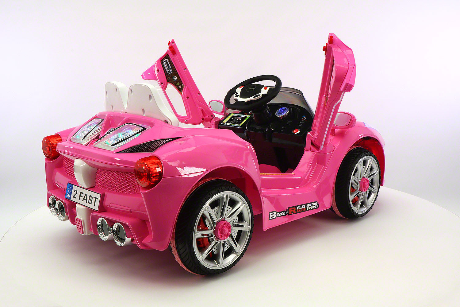Moderno Kids Spider GT Kids 12V Ride-On Car with R/C Parental Remote | Pink