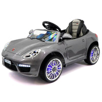 Moderno Kids Kiddie Roadster 12V Kids Electric Ride-On Car with R/C Parental Remote | Gray Metallic