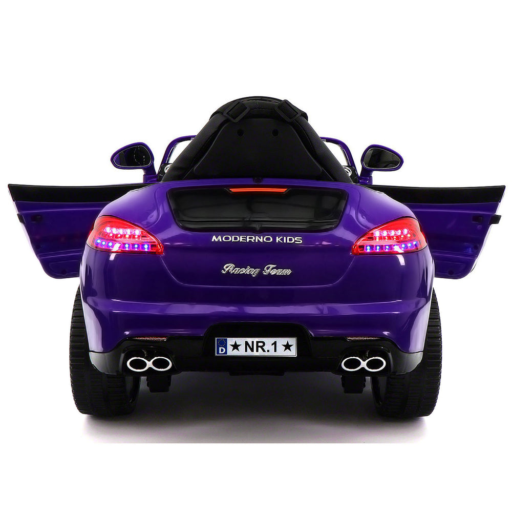Moderno Kids Kiddie Roadster 12V Kids Electric Ride-On Car with R/C Parental Remote | Purple