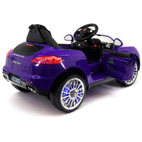 Moderno Kids Kiddie Roadster 12V Kids Electric Ride-On Car with R/C Parental Remote | Purple