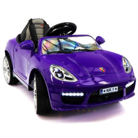 Moderno Kids Kiddie Roadster 12V Kids Electric Ride-On Car with R/C Parental Remote | Purple