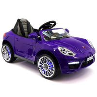 Moderno Kids Kiddie Roadster 12V Kids Electric Ride-On Car with R/C Parental Remote | Purple