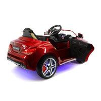 Moderno Kids Mercedes CLA45 12V Kids Ride-On Car with R/C Parental Remote | Cherry Red Metallic