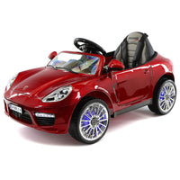 Moderno Kids Kiddie Roadster 12V Kids Electric Ride-On Car with R/C Parental Remote | Cherry Red