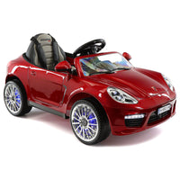 Moderno Kids Kiddie Roadster 12V Kids Electric Ride-On Car with R/C Parental Remote | Cherry Red