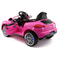 Moderno Kids Kiddie Roadster 12V Kids Electric Ride-On Car with R/C Parental Remote | Pink