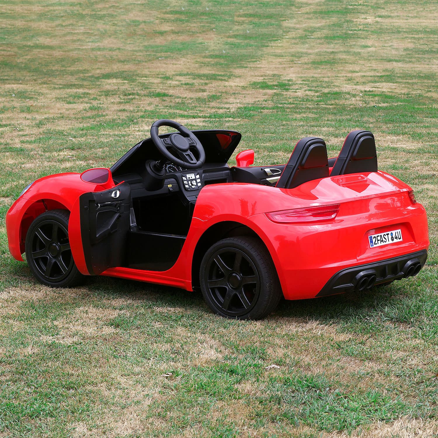 Moderno Kids Roadster XXL Sport 24V Big Kids Ride-On Car | Red