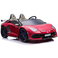 Moderno Kids Lamborghini Aventador SVJ 24V Kids Ride-On Car with R/C Parental Remote | Cherry Red