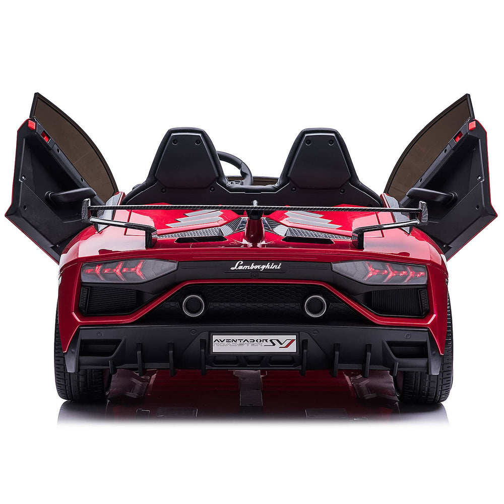 Moderno Kids Lamborghini Aventador SVJ 24V Kids Ride-On Car with R/C Parental Remote | Cherry Red