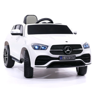 Mercedes GLE450 12V Kids Ride-On Car SUV with R/C Parental Remote | White