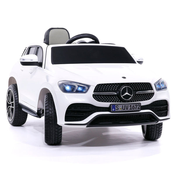 Moderno Kids Mercedes GLE450 12V Kids Ride-On Car SUV with R/C Parental Remote | White