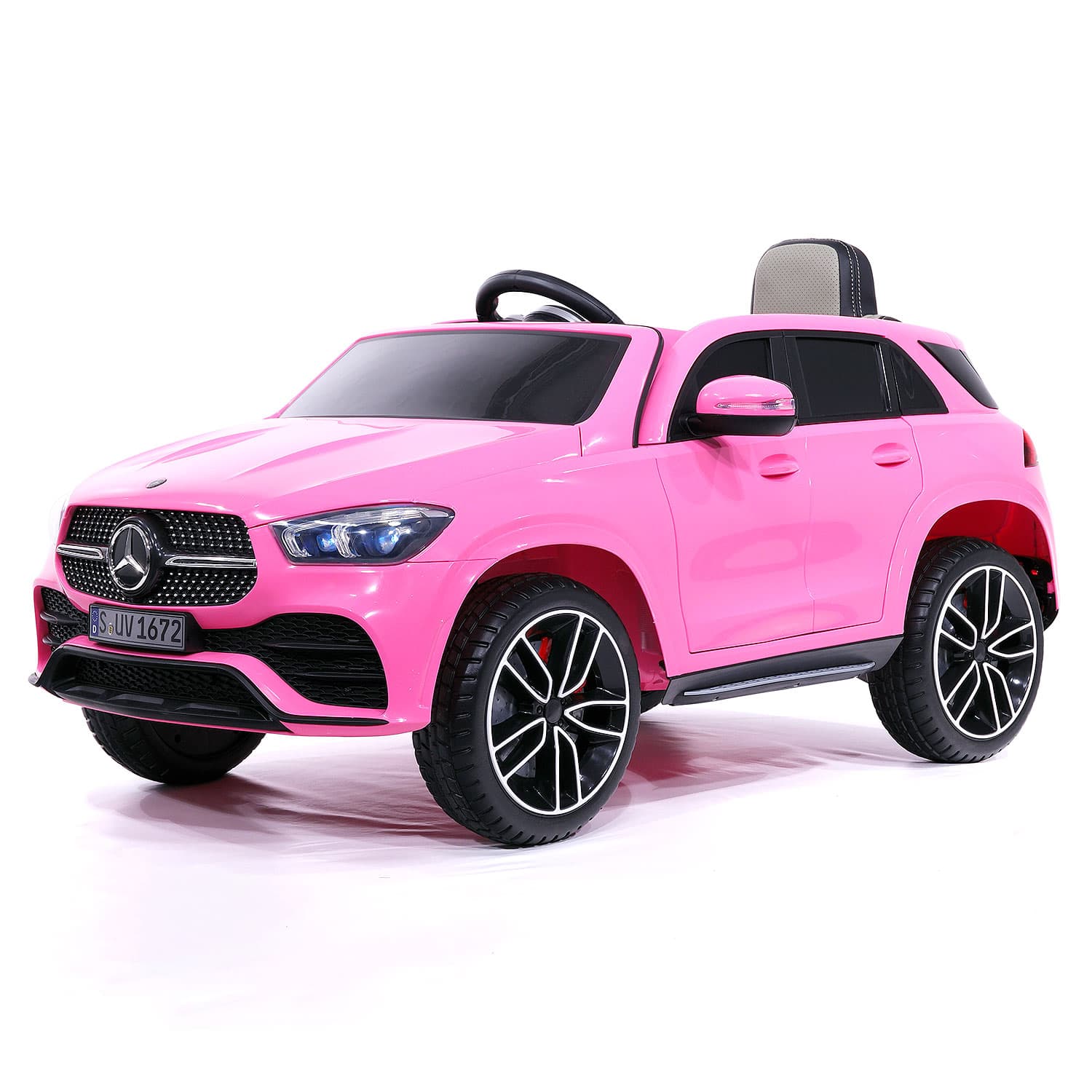 Moderno Kids Mercedes GLE450 12V Kids Ride-On Car SUV with R/C Parental Remote | Pink