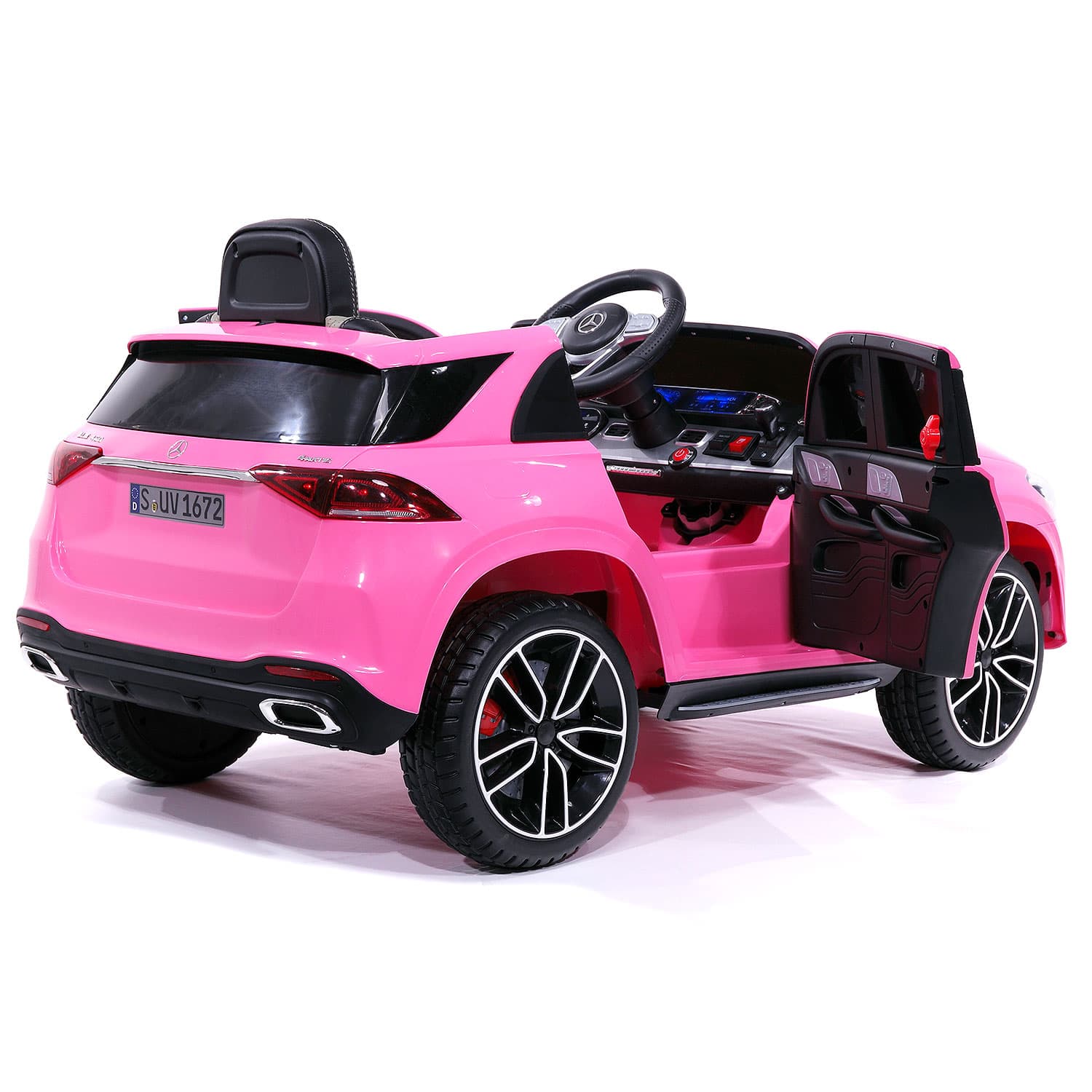 Moderno Kids Mercedes GLE450 12V Kids Ride-On Car SUV with R/C Parental Remote | Pink