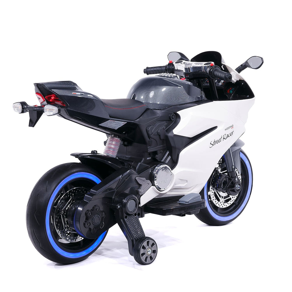 Street Racer 12V Electric Kids Ride On Motorcycle Black