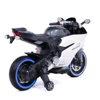 Moderno Kids Street Racer 12V Electric Kids Ride-On Motorcycle | Black