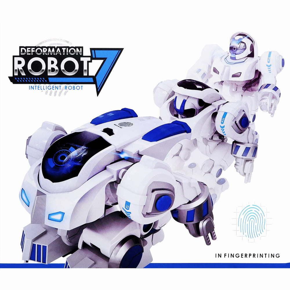 Battery Operated Remote Control Transforming Intelligent Robot 7