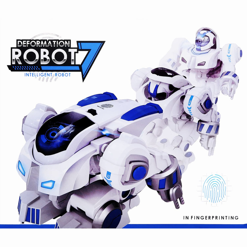 Moderno Kids Battery Operated Transforming Intelligent Robot With RC Remote Control